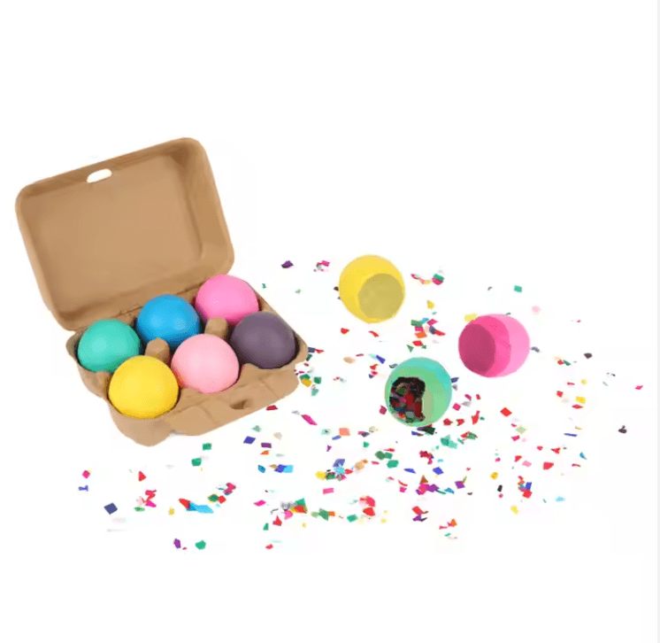 Precio de fábrica Huevos de Pascua Favores de fiesta Pascua Decoraciones Huevos de confeti biodegradables